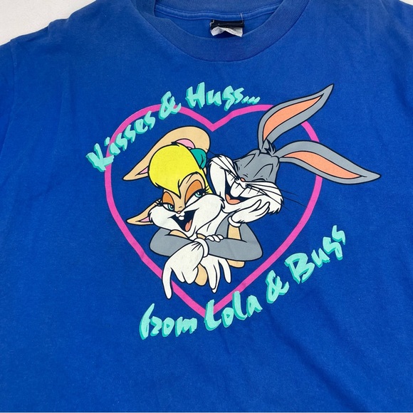 Lola and Bugs Crop Top Shirt / Shorts 1996 space jam Jerry Leigh Warner bros - Picture 3 of 11